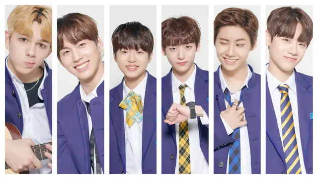 Anzardi Timothee, Kim Kook Heon, Lee Jin Woo, Koo Jung Mo, Lee Jin Hyuk, dan Keum Dong Hyun. (Foto: MNet)