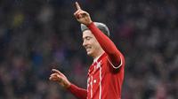 Striker Bayern Muenchen asal Polandia, Robert Lewandowski. (AFP/Christof Stache)