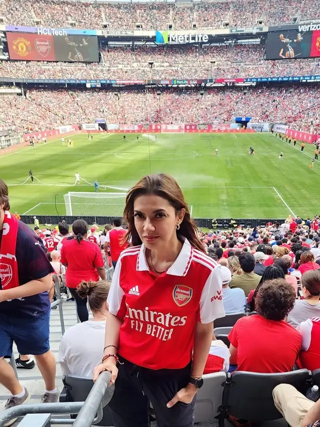 Najwa Shihab Nonton Arsenal di AS