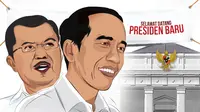Ilustrasi Joko widodo dan Jusuf Kalla