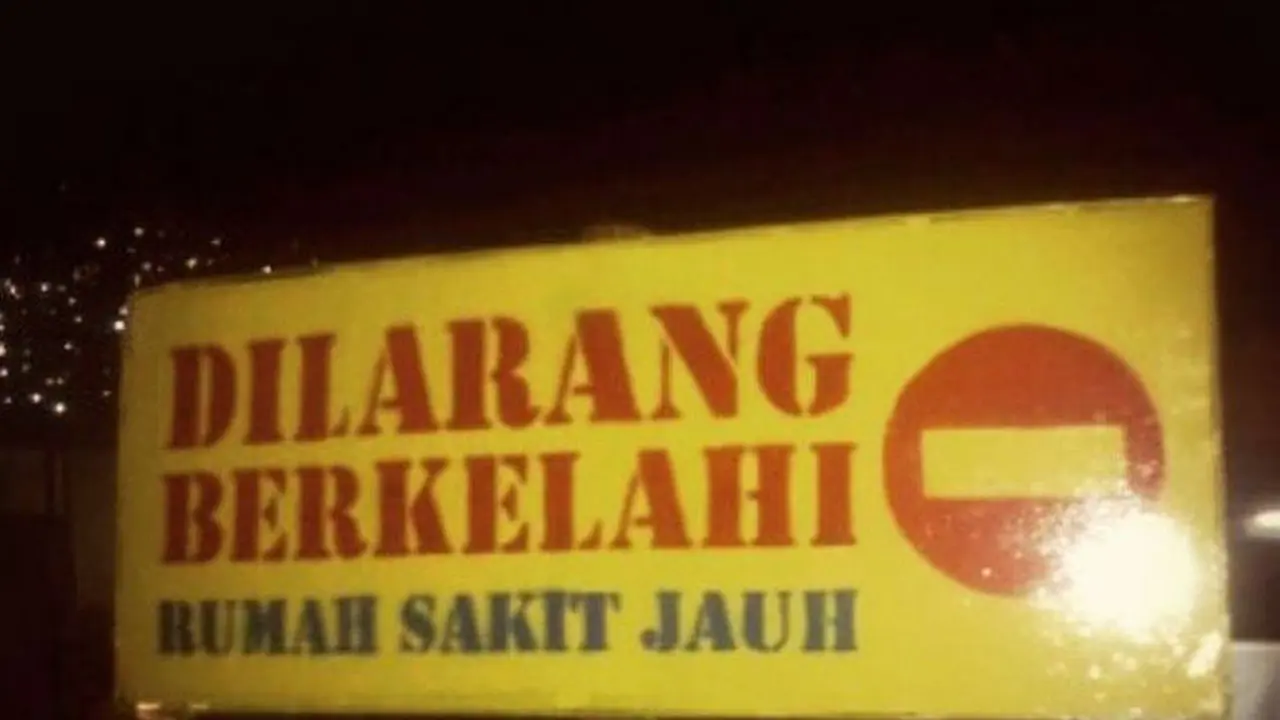 Larangan dan Perintah Aneh Bin Kocak yang Cuma Ada di Indonesia