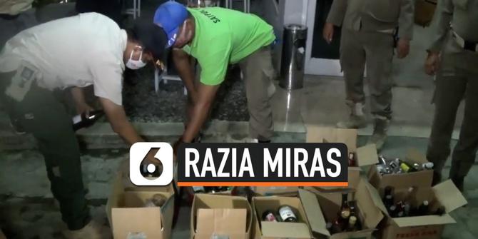 VIDEO: Razia Jelang Ramadhan, Miras Disembunyikan di WC