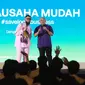 Menteri Koperasi dan UKM (MenKopUKM) Teten Masduki&nbsp;dalam acara Entrepreneur Hub bertajuk Wirausaha Mudah di Undiknas, Bali, Jumat (13/10/2023).