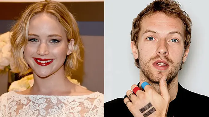 Jennifer Lawrence dan Chris Martin 