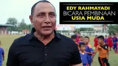Video calon Ketua Umum PSSI Edy Rahmayadi membicarakan tentang pembinaan usia muda di Indonesia.