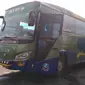 Ini bus ALS yang ditumpangi Ridwan Sitorus atau Ius Pane dari Bogor menuju Medan. (Liputan6.com/Reza Perdana)