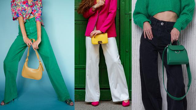 Ilustrasi outfit warna pop