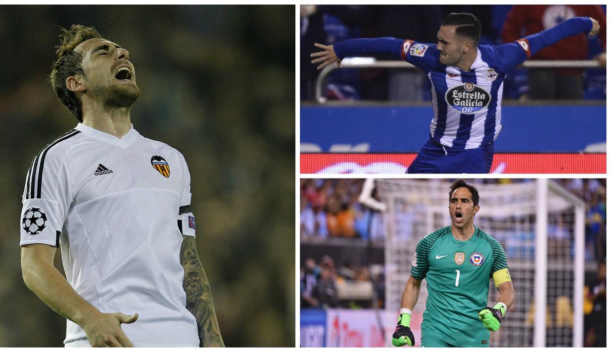 Kabar transfer terkini, Jumat (26/8/2016), diwarnai keinginan Paco Alcacer untuk bisa bergabung dengan Barcelona sementara itu Arsenal dikabarkan segera mendapatkan striker Deportivo La Coruna, Lucas Perez. (AFP)