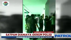 Tak terima ditegur ketika masuki kantor Kejaksaan Negeri Gunung Sitoli, Sumatera Utara, empat oknum polisi aniaya satpam kejaksaan.