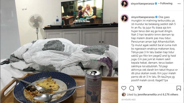 Sinyorita positif covid-19