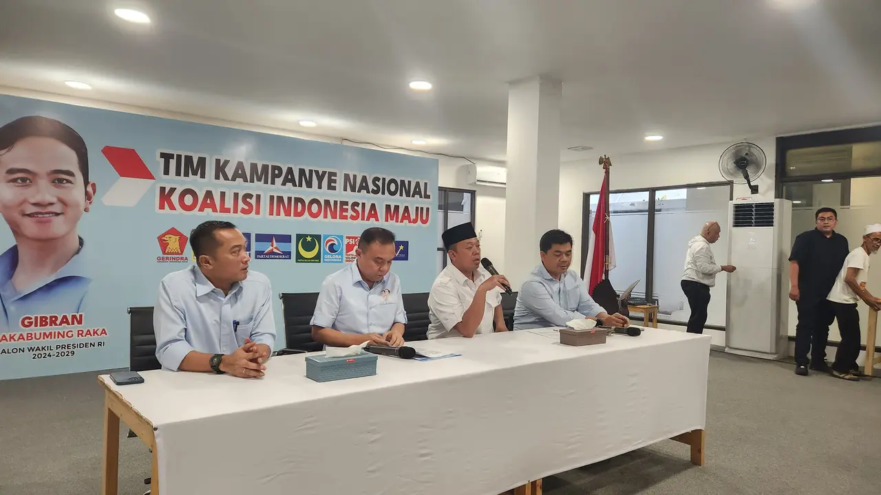 TKN Prabowo-Gibran menggelar jumpa pers, Minggu (12/11/2023).