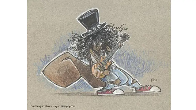 7 Ilustrasi Tupai dengan Karakter Musisi Terkenal, Detailnya Bikin Takjub
