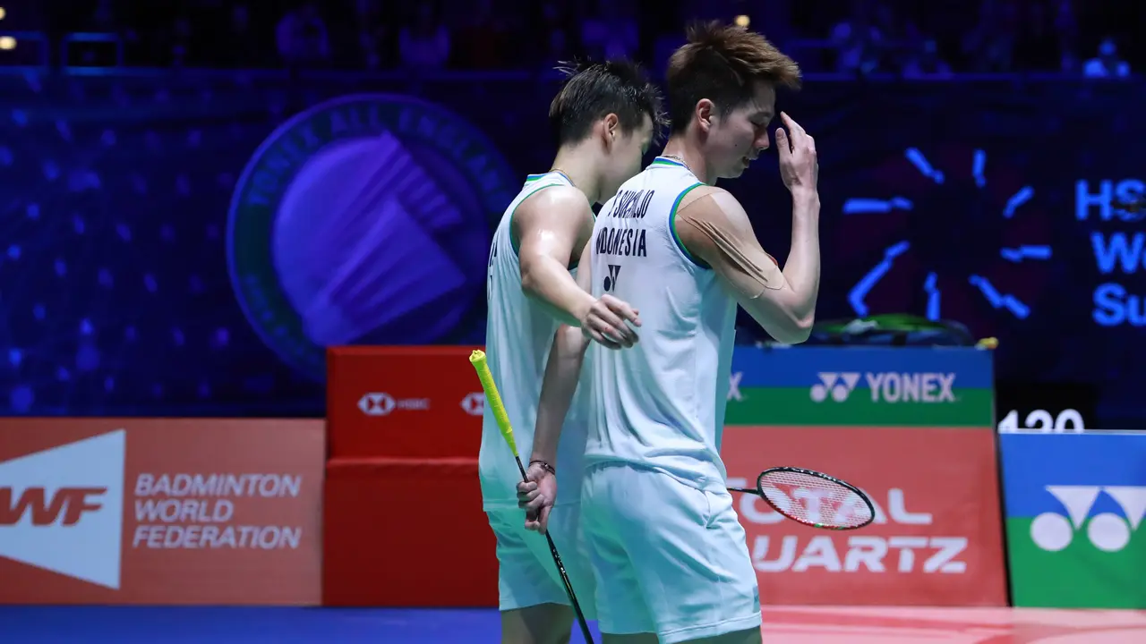 Marcus Fernaldi Gideon/Kevin Sanjaya Sukamuljo, Bulutangkis, All England 2020