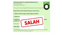 Cek Fakta Pesan Berantai soal covid-19