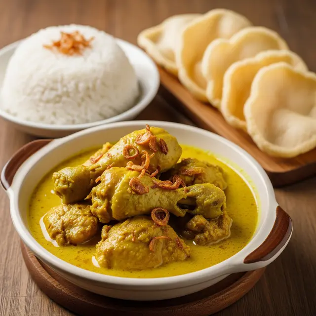 Resep Bumbu Opor Ayam Kuning Santan (Image by Gemini AI)