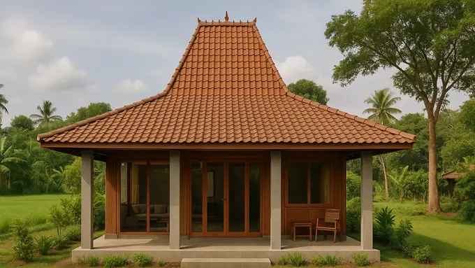 Ide Model Rumah Joglo Sederhana Tapi Indah di Kampung/via ChatGPT