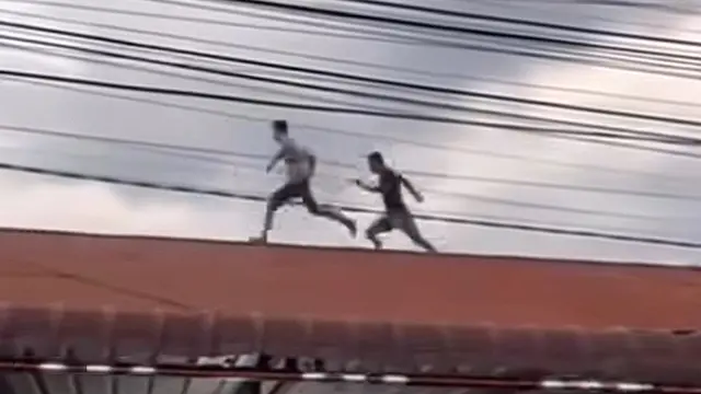 Tangkapan layar napi Lapas Kutacane kabur lewat atap lapas (Istimewa)