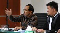 Terdakwa tindak pidana korupsi penyelenggaraan haji di Kementerian Agama periode 2010-2011 dan 2012-2013 Suryadharma Ali memberikan keterangan saat menjalani sidang lanjutan di Pengadilan Tipikor, Jakarta, Jumat (23/10/2015). (Liputan6.com/Helmi Afandi)