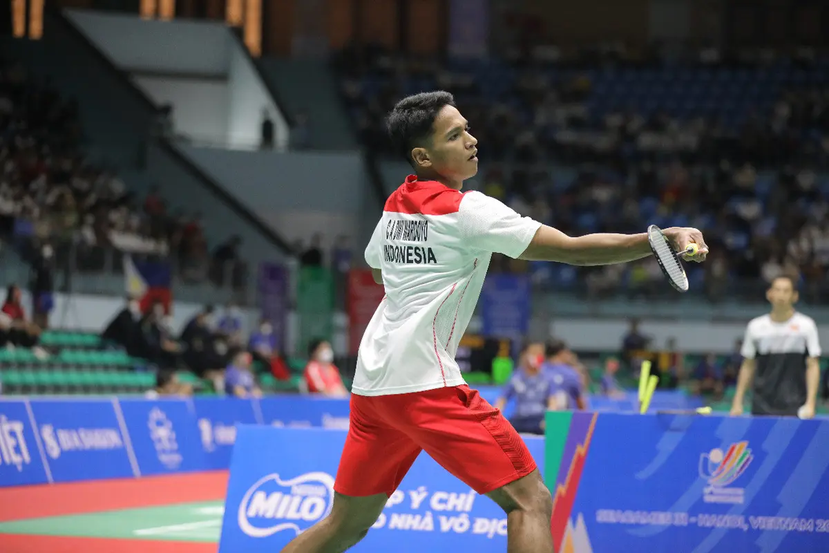 Pebulutangkis Indonesia Chico Aura Dwi Wardoyo.