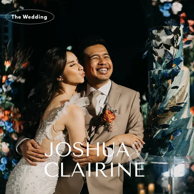 6 Potret Respsi Pernikahan Joshua Suherman dan Clairine Clay, Berkonsep Outdoor