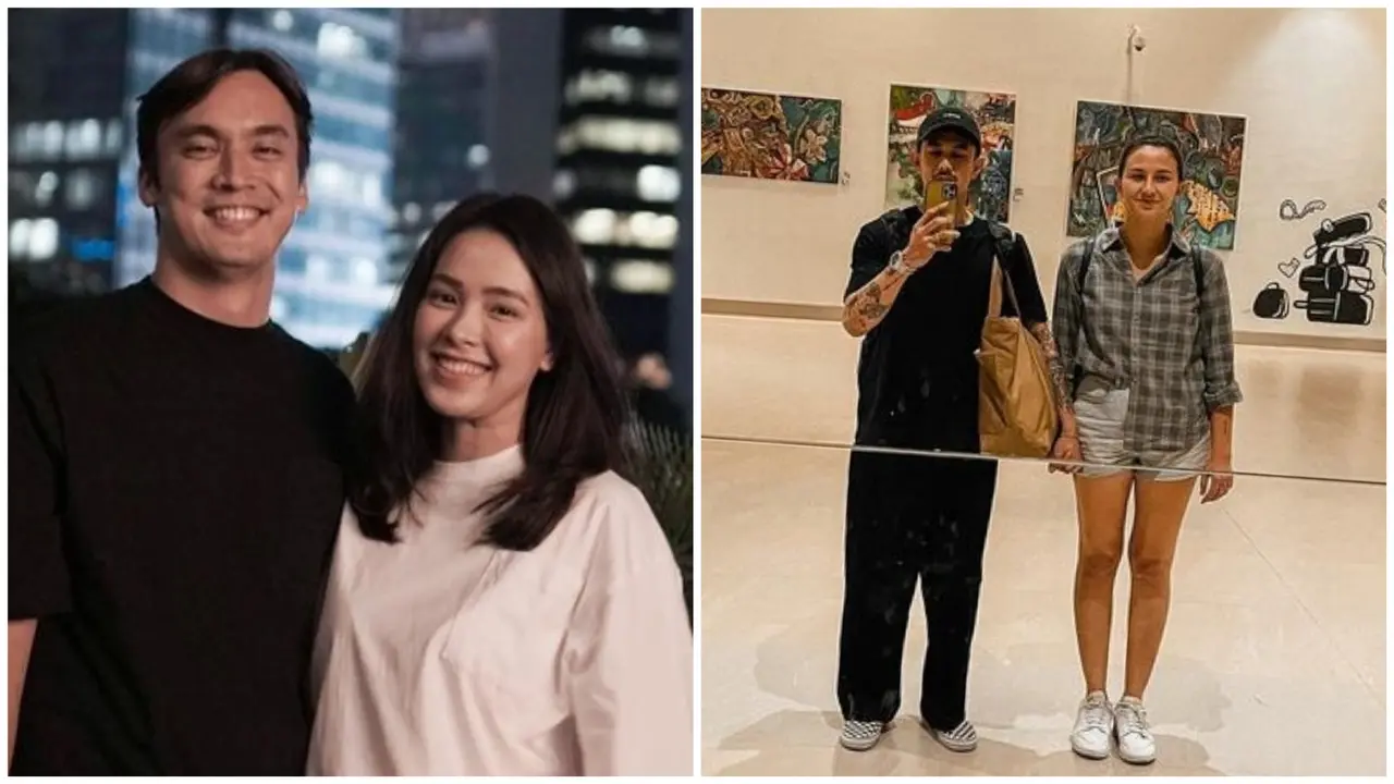 Rendy Kjaernett dan Lady Nayoan serta Fandy Christian dan Dahlia Poland yang kembali akur usai isu selingkuh (Foto: instagram rendykjaernett1/dahliachr)