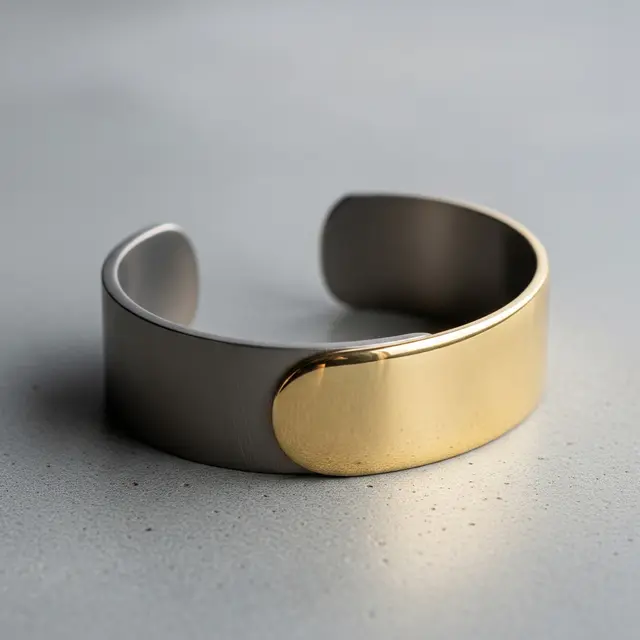 9 Model Gelang Emas Kombinasi Titanium Ringan Anti Karat, Modern Tahan Lama