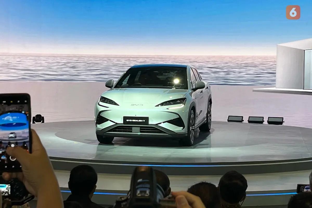 BYD Sealion 7 di IIMS 2025. (Liputan6.com/Septian Pamungkas)