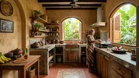 7 Inspirasi Dapur Bergaya Mediterania yang Unik, Desain Hangat dan Estetik