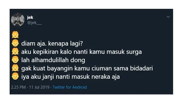 Khayalan Cewek Saat Pacarnya Masuk Surga Ini Malah Bikin Emosi