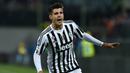 2. Alvaro Morata - Alvaro Morata meninggalkan Atletico Madrid dan hengkang ke Juventus pada bursa transfer musim panas ini. Pemain asal Spanyol ini pernah menjadi bagian dari lini depan Juventus pada musim 2014/15 dan 2015/16. (AFP/Alberto Pizzoli)