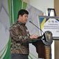 Direktur Kepesertaan BPJAMSOSTEK Zainudin saat meresmikan kerja sama dengan Pemerintah Kabupaten Morowali, Rabu (15/06).