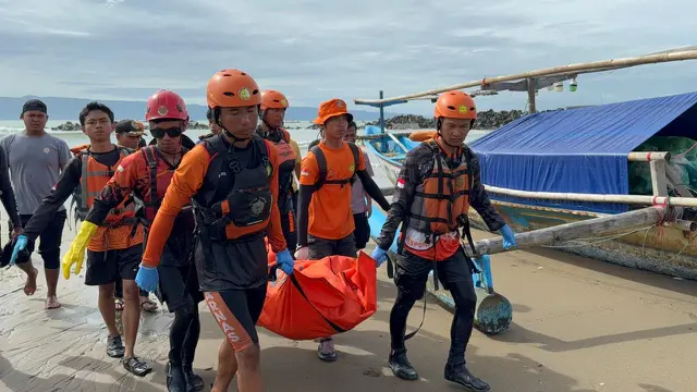 Upaya pencarian besar-besaran yang dilakukan Tim SAR gabungan di Pantai Sunset, Cisolok, Kabupaten Sukabumi, akhirnya membuahkan hasil.
