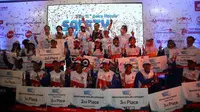 Selebrasi Kemenangan Astra Honda Safety Ricing Instructor Competition 2017 (Foto: Hanggi).