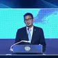 Menteri Pariwisata dan Ekonomi Kreatif Sandiaga Uno di pembukaan Global Tourism Forum 2021, Rabu (15/9/2021). (Tangkapan Layar Zoom)