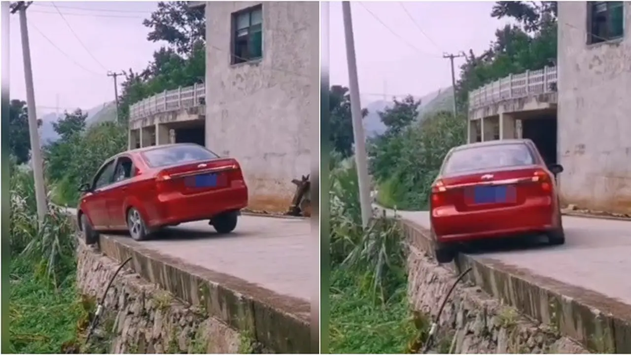 Viral Video Cara Putar Balik Mobil di Jalan Sempit, Bikin Kaget