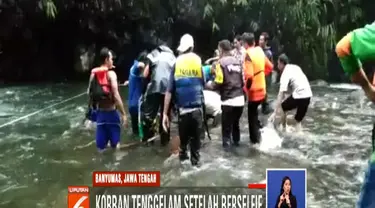 Saat akan berswafoto, korban terpeleset dan jatuh. Karena tidak bisa berenang, korban pun tenggelam.