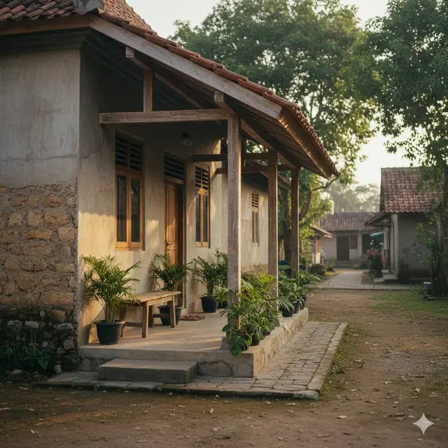 Inspirasi Teras Rumah di Desa