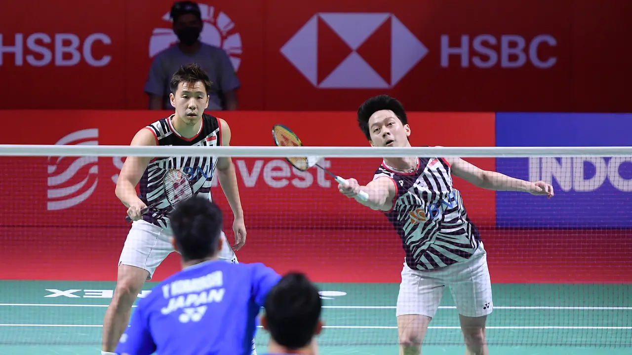 Foto: Tuntaskan Balas Dendam, Marcus Gideon / Kevin Sanjaya Cetak Hat-trick Juara di Indonesia open 2021