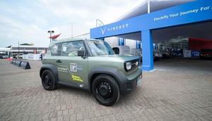 VinFast VF 3 menjadi mobil listrik paling banyak dicoba pengunjung di arena test drive IIMS 2025.