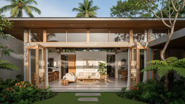 Desain Rumah Minimalis yang Tetap Terang Tanpa Lampu Siang Hari/Gemini AI