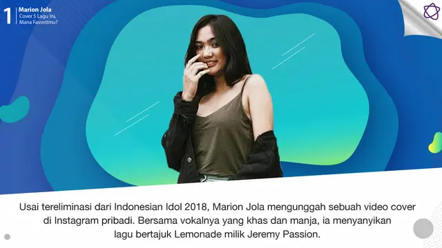 [Bintang] Marion Jola Cover 5 Lagu Ini, Mana Favoritmu?