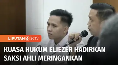 Sidang lanjutan kasus pembunuhan berencana Brigadir Yosua Hutabarat, tim kuasa hukum Richard Eliezer, menghadirkan tiga saksi ahli yang meringankan terdakwa. Salah satu saksi, yakni saksi Ahli Psikolog Klinik mengungkapkan, Eliezer memiliki tingkat k...