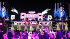 Penampilan kolaborasi JKT48 dengan Raja Dangdut Rhoma Irama pada hari pertama malam puncak pertama Konser Raya 31 Tahun Indosiar Luar Biasa di Studio 6 Emtek City, Daan Mogot, Jakarta Barat, pada Sabtu (10/1/2026) malam. Malam pertama Konser Raya 31 Tahun Indosiar Luar Biasa berlangsung meriah. (Kapanlagi.com/Budy Santoso)