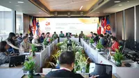 Para pejabat ASEAN yang tergabung dalam Working Group for ASEAN Economic Community Post-2025 Vision (WG Post-2025) kembali bertemu di Senggigi, Lombok pada Sabtu (29/7/2023). (Dok Kemenko Perekonomian)