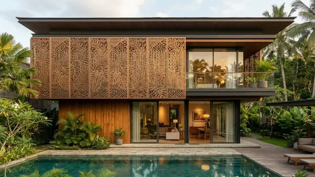 Desain Rumah dengan Secondary Skin untuk Mengurangi Panas Matahari Sore