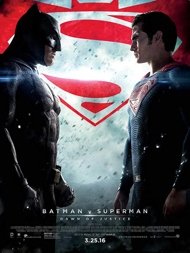 Poster film Batman V Superman. (Foto: Dok. IMDb/ Warner Bros.)