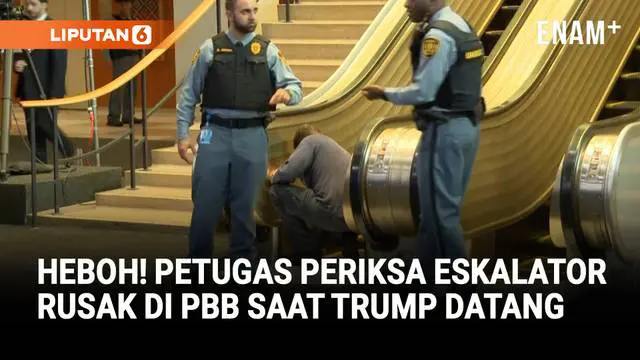 Eskalator di markas besar PBB mendadak mati saat Presiden Amerika Serikat Donald Trump dan Ibu Negara Melania tiba. Peristiwa itu membuat petugas PBB segera melakukan pemeriksaan.