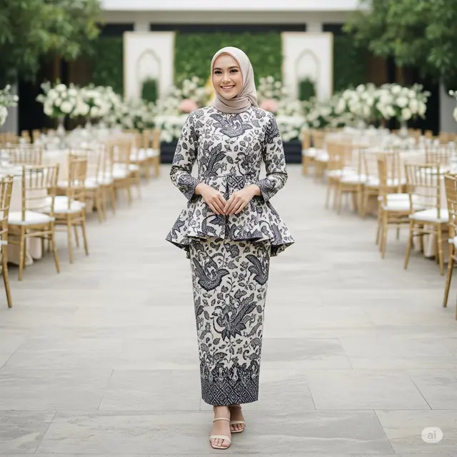 Model Baju Batik Modern untuk Pesta Pernikahan. Foto: Gemini