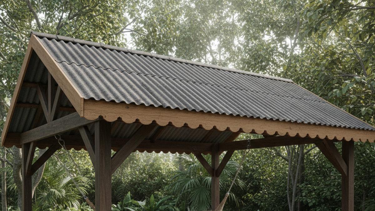 7 Model Teras dari Kayu Atap Asbes yang Estetik, Fungsional dan Tahan Lama
