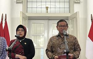 Gubernur DKI Jakarta Pramono Anung usai audiensi bersama BPS di Balai Kota DKI Jakarta, Rabu (6/5/2026). (Liputan6.com/Winda Nelfira)